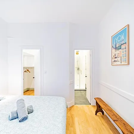 Aapartment With Character Parquet Flooring Fireplace - Charpennes Apartment